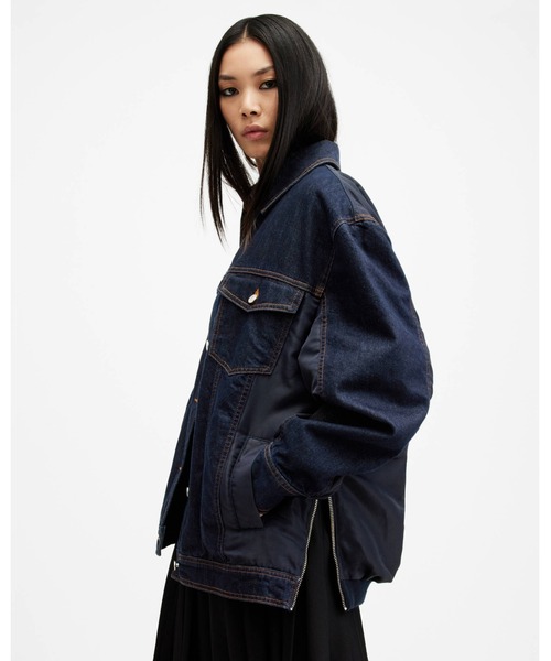 ALLSAINTS（オールセインツ） デニムジャケット S ネイビー レディース
