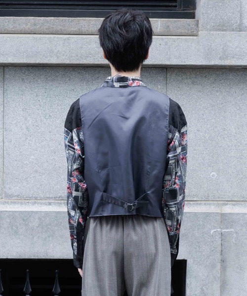 「AXES-X」 ジレ LARGE ブラウン メンズ_画像6