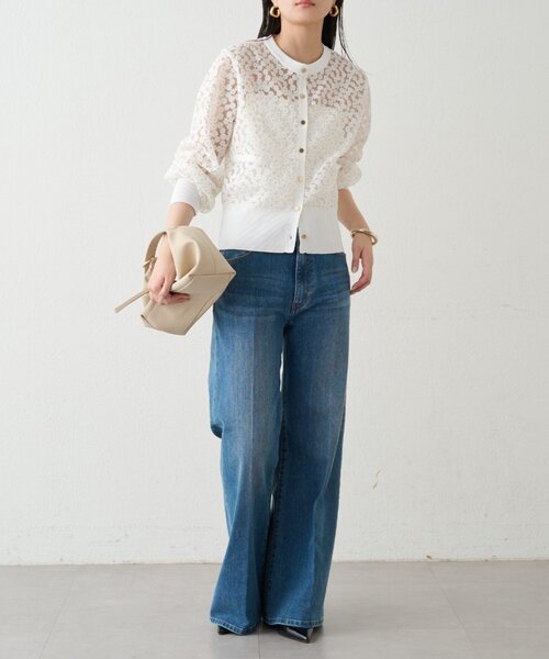 「LOUNGEDRESS」 デニムパンツ MEDIUM ブルー レディース_画像4
