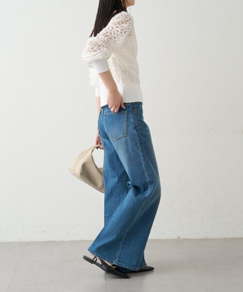 「LOUNGEDRESS」 デニムパンツ MEDIUM ブルー レディース_画像7
