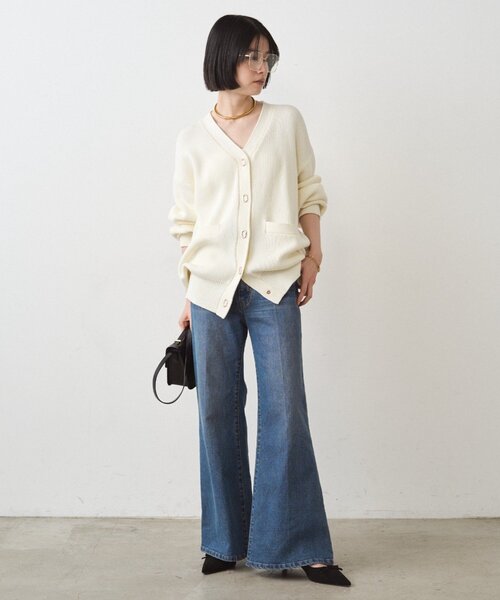 「LOUNGEDRESS」 デニムパンツ MEDIUM ブルー レディース_画像8