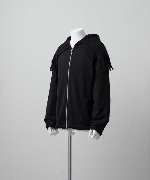 「GRANCY」 ジップアップパーカー M ブラック メンズの画像