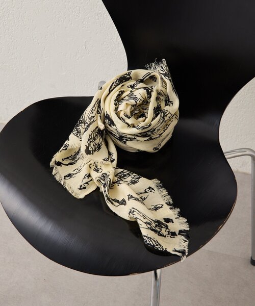 ストール マフラー 「PYAAR(ピーアール)」PEOPLE SCARF/ピープル柄ストール レディース_3