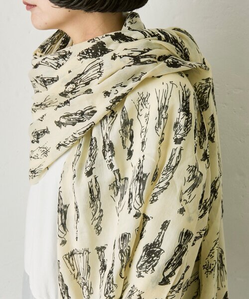 ストール マフラー 「PYAAR(ピーアール)」PEOPLE SCARF/ピープル柄ストール レディース_8