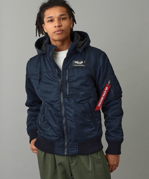 ALPHA_」 ジャケット MEDIUM ネイビー メンズ Alpha Industries 