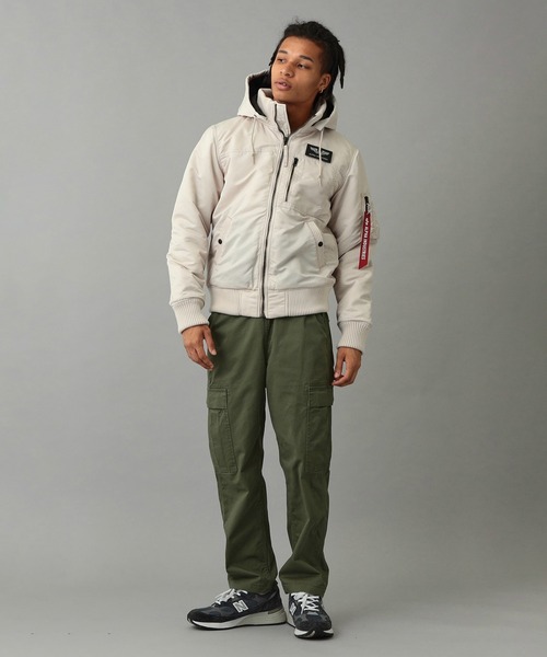 ALPHA INDUSTRIES グレー フリースジャケット MEDIUM Alpha Industries 