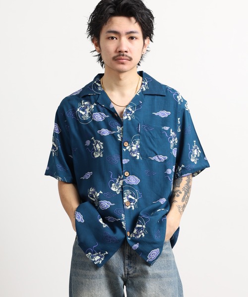 アロハ シャツ 富士山（メンズファッション） | ファッション の