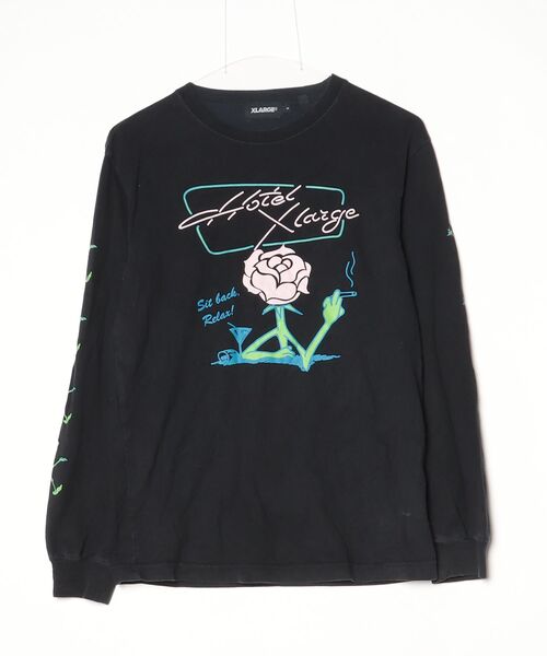XLARGE（エクストラ ラージ） 長袖Tシャツ SMALL ブラック メンズ 