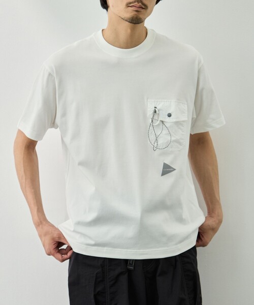 and wander（アンドワンダー） tシャツ 「and wander/アンドワンダー