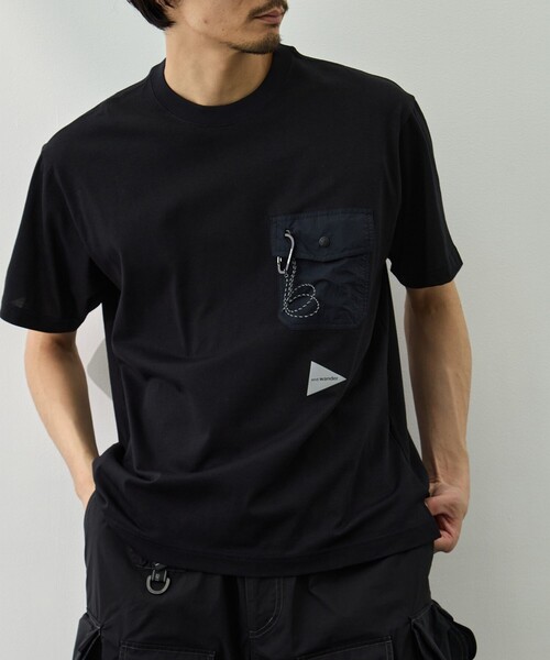 and wander（アンドワンダー） tシャツ 「and wander/アンドワンダー