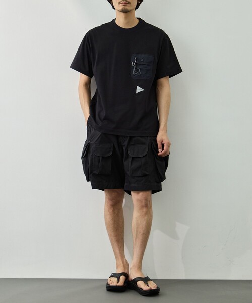 and wander（アンドワンダー） tシャツ 「and wander/アンドワンダー