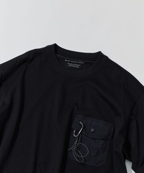 and wander（アンドワンダー） tシャツ 「and wander/アンドワンダー