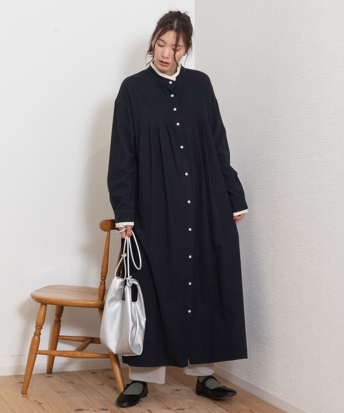 「POU DOU DOU」 長袖ワンピース 3 キナリ レディース_画像4