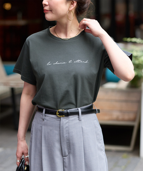 tシャツ 半袖 「追加4」ウォッシャブル / 接触冷感 / スムースワンポイントロゴTEE レディース | B.C STOCK