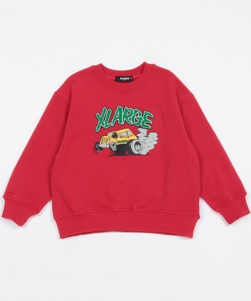「XLARGE KIDS」 「KIDS」スウェットカットソー 120cm トップグレー キッズ_画像4