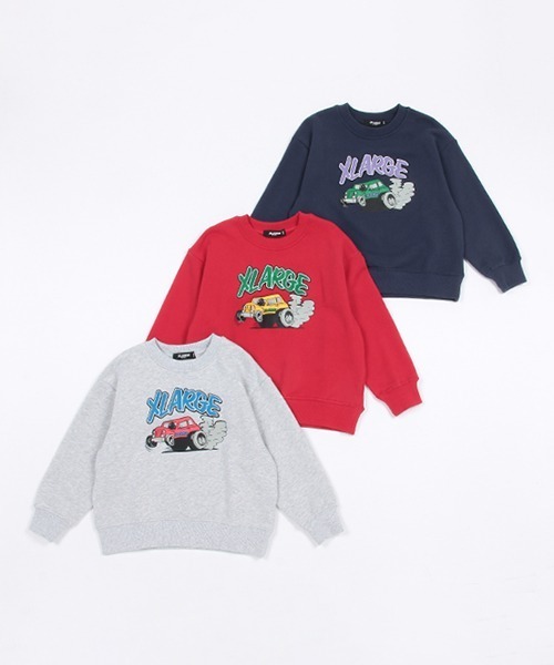「XLARGE KIDS」 「KIDS」スウェットカットソー 120cm トップグレー キッズ_画像5