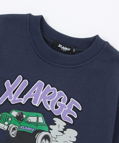 「XLARGE KIDS」 「KIDS」スウェットカットソー 120cm トップグレー キッズ_画像8