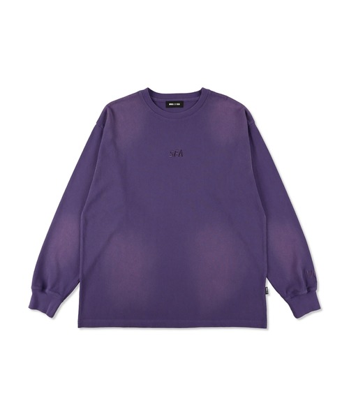 WIND AND SEA 長袖Tシャツ パープル WIND AND SEA（ウィンダンシー） 長袖Tシャツ S パープル メンズ