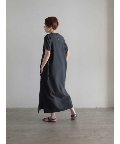 「FIL DE FER」 半袖ワンピース FREE ネイビー レディース_画像3
