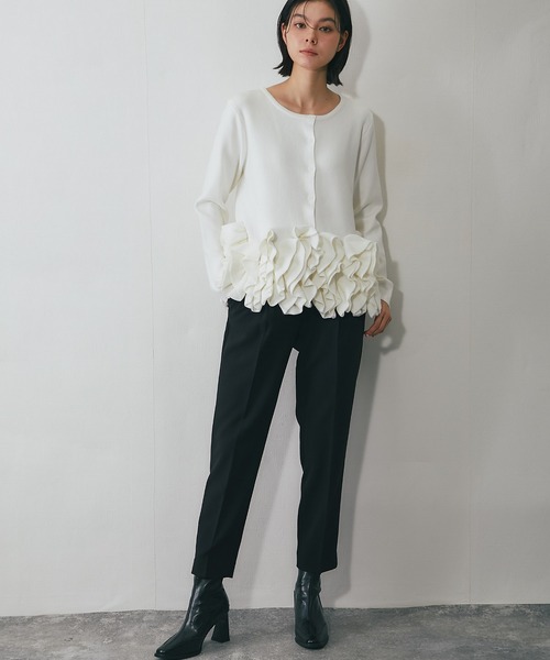 「SMILE ORCHID」 ニットカーディガン M ブラック レディース_画像3