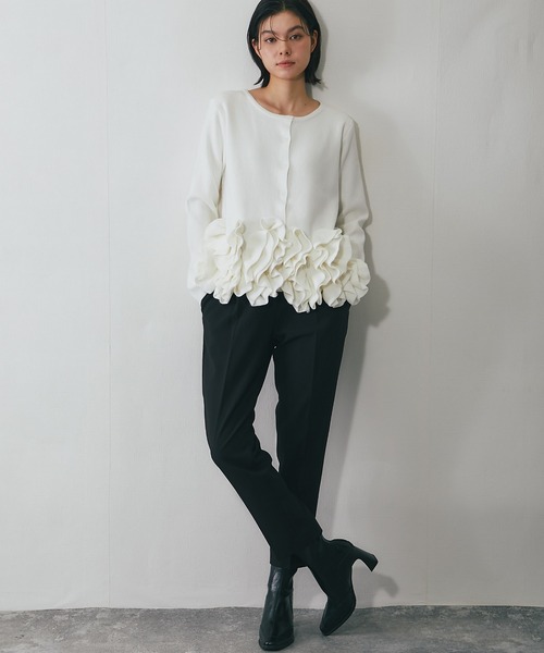 「SMILE ORCHID」 ニットカーディガン M ブラック レディース_画像6
