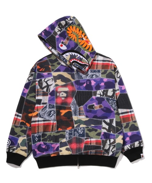 A BATHING APE（アベイシングエイプ） パーカー CRAZY PATCH SHARK