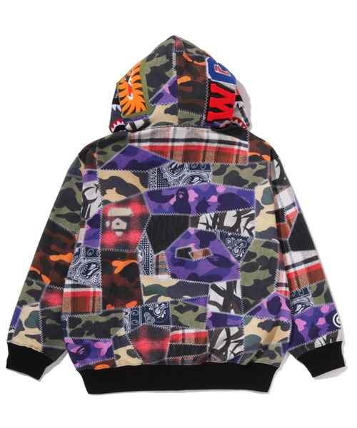 A BATHING APE（アベイシングエイプ） パーカー CRAZY PATCH SHARK