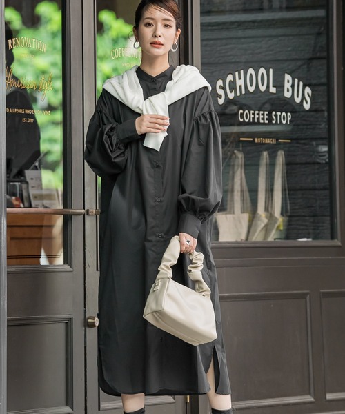 「VICKY」 長袖ワンピース M ブラック レディース_画像8