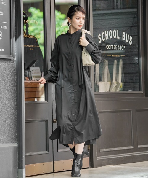 「VICKY」 長袖ワンピース M ブラック レディース_画像9