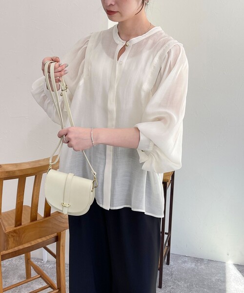 「fredy emue」 長袖ブラウス 38 オフホワイト レディース_画像8
