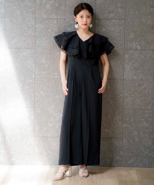「NOELA」 パンツドレス M ブラック レディース_画像3