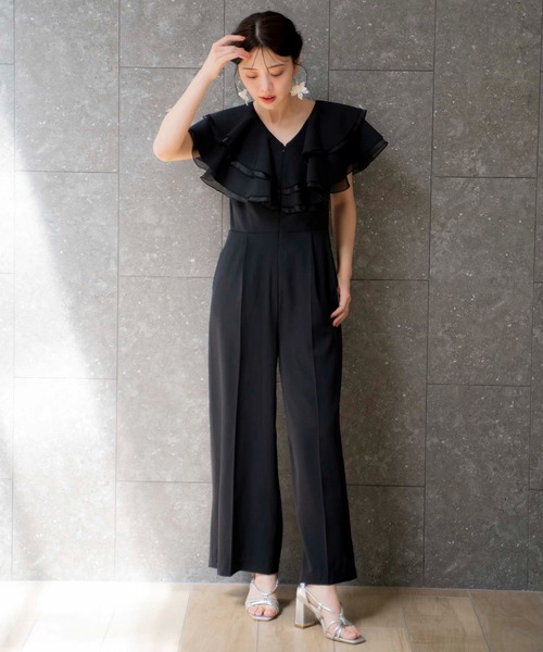 「NOELA」 パンツドレス M ブラック レディース_画像4