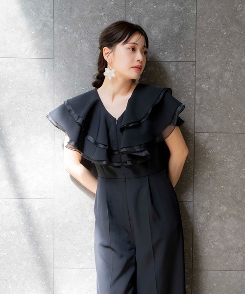 「NOELA」 パンツドレス M ブラック レディース_画像10