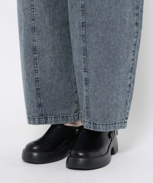 「LEPSIM」 デニムパンツ FREE ブラック レディース_画像8