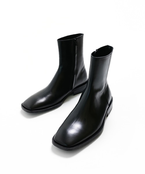 くらしを楽しむアイテムブーツ Minsobi スクエアトゥアンクルブーツ ブーツ メンズファッション ファッション 37 778 Ctsinstituto Com Br