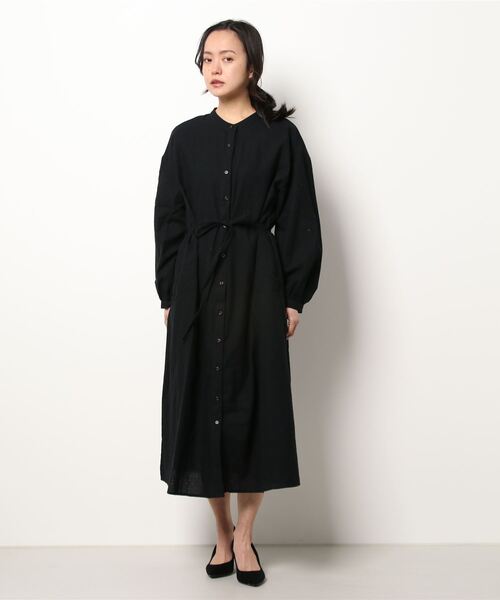 ワンピース 釦配色ワンピース セール