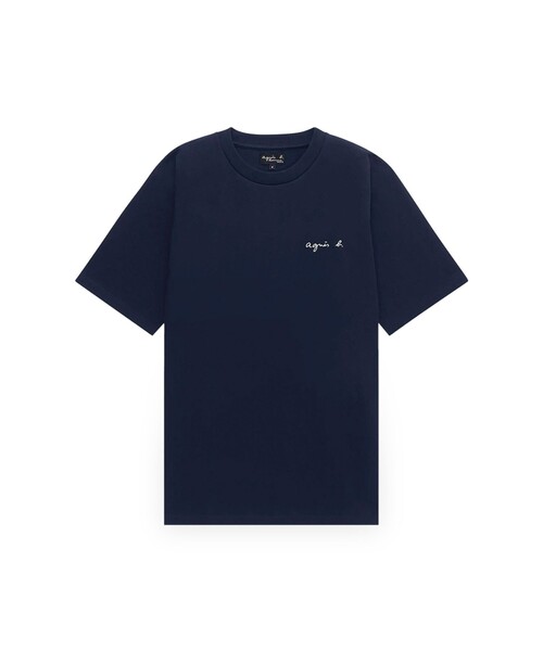 アニエスベー Tシャツ ロゴTシャツ カットソー S M L agnes b.（アニエスベー） 半袖Tシャツ 1 ブラック レディース