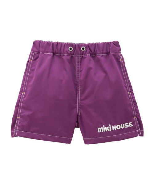 MIKI HOUSE パンツ ロゴ5分丈パンツ キッズ 子供服 男の子