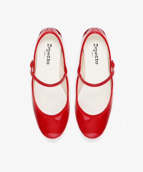レペット　レッド バレエシューズ リボン付き　41 repetto（レペット） バレエシューズ パンプス Rose メリージェーン