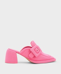   バックル ロゴ ローファー スライド ミュール SALE CHARLES ＆ KEITH サンダル バックル ローファーミュール