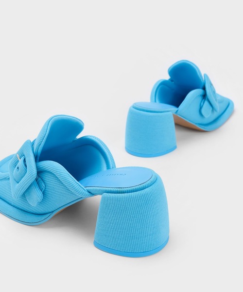 サンダル・ミュール FELT LOAFER MULES CHARLES ＆ KEITH サンダル バックル ローファーミュール