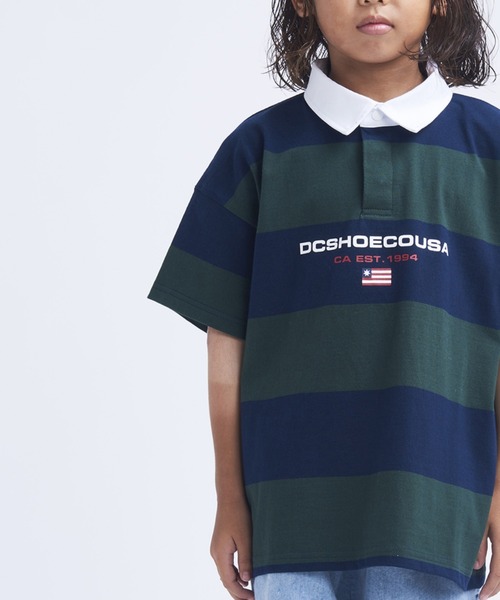 ポロシャツ キッズ 23 KD BORDER POLO SS/DCキッズボーダーロゴ半袖ポロシャツ｜zozo｜06