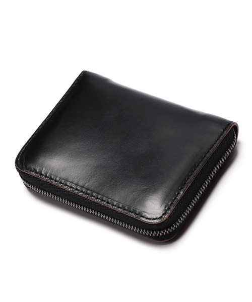 財布 HORWEEN CHROMEXCEL LEATHER / COMPACT ZIP WALLET メンズ