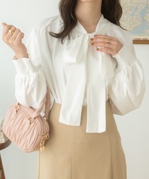 Ada. ブラウス シャツ 2WAY ビックリボン ハイネック ボウタイ