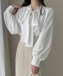 ブラウス シャツ 2WAY ビックリボン ハイ...の詳細画像5