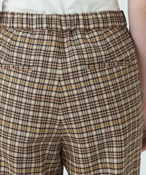 MACPHEE パンツ ウールストレッチ ドローストリングパンツ