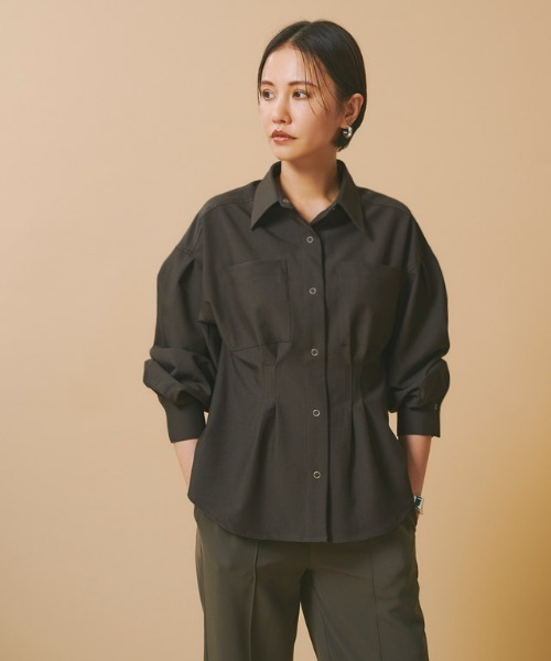 ラス RASW [RASW]ウエストタックシャツ （ダークブラウン） ラス RASW [RASW]ウエストタックシャツ （ダークブラウン