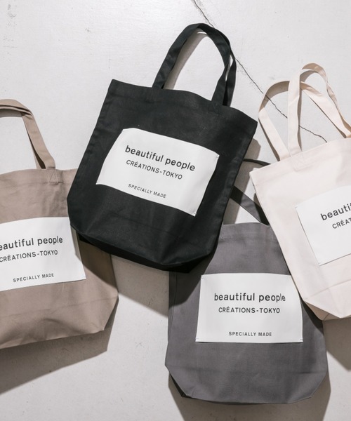 【beautiful people】 BP BIG NAME TOTE SDGS beautiful people｜bp big name tote SDGs | Rakuten Fashion