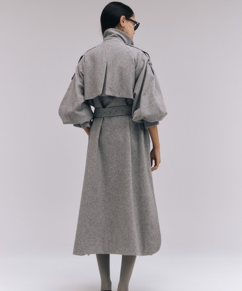 トレンチコート コート WOOL COMFORTABLE TRENCH COAT/ウールコンフォータブルトレンチコート レディースの画像