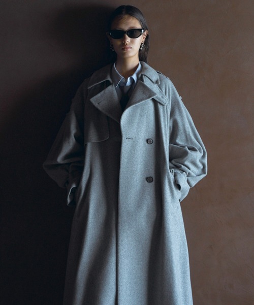 ジャケット・アウター JOSE MOON WOOL COMFORTABLE TRENCH COAT JOSE MOON（ジョゼムーン） トレンチコート コート WOOL COMFORTABLE